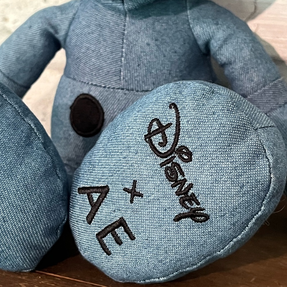 Disney X AE Mickey Mouse 12" Plush Blue Denim American Eagle Special Edition‎ - Picture 2 of 7